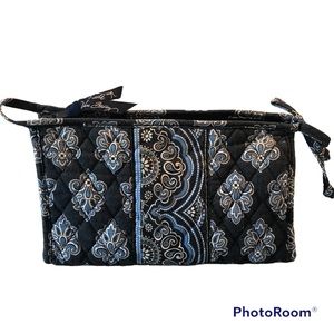 Vera Bradley *Vintage* Trapeze Cosmetic Bag - Blue French Country